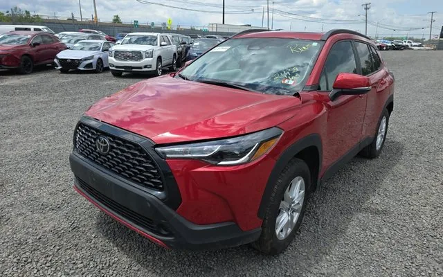 2024 Toyota Corolla Cross LE AWD, front-end damage, as won at auction